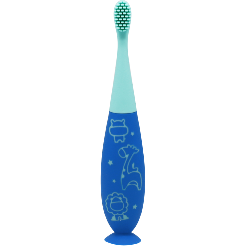 Marcus & Marcus Kids Reusable Toddler Silicone Toothbrush – Blue