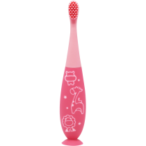 Marcus & Marcus Kids Reusable Toddler Silicone Toothbrush – Pink