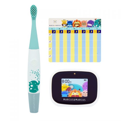 Marcus & Marcus Kids Interactive Sonic Silicone Toothbrush Set – Ollie