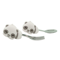 Marcus & Marcus Palm Grasp Spoon and Fork Set – Pebble