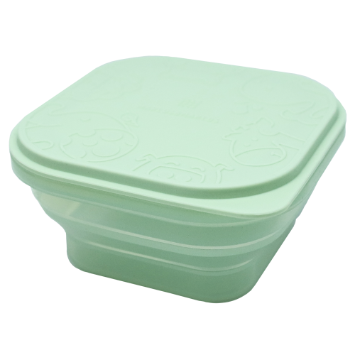 Marcus & Marcus Collapsible Snack Container – Pastel Green